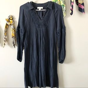 Peach Love California long sleeved dress (small)